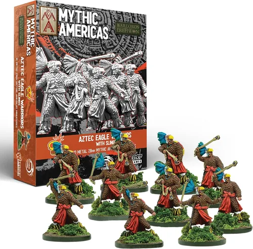 Miniatura 10 de Wargames Delivered Mythic Americas - Templo precolombino. Figuras de acción de fantasía de 1.102 in en miniatura para juegos de guerra, miniaturas