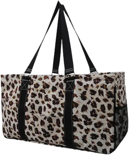 Miniatura 148 de NGIL Bolsa de comestibles reutilizable extra grande plegable de gran tamaño para comestibles, almacenamiento, picnic, playa, Estampado