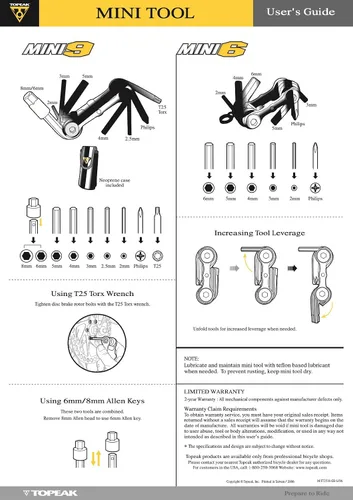 Miniatura 6 de Topeak Mini 9 Multi-herramienta