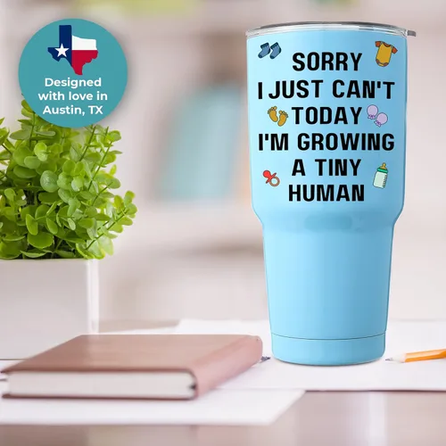 Miniatura 8 de Divertido vaso de embarazo de 30 onzas, regalos de embarazo para madres primerizas, los mejores regalos para futuras mamás, regalos para futuras