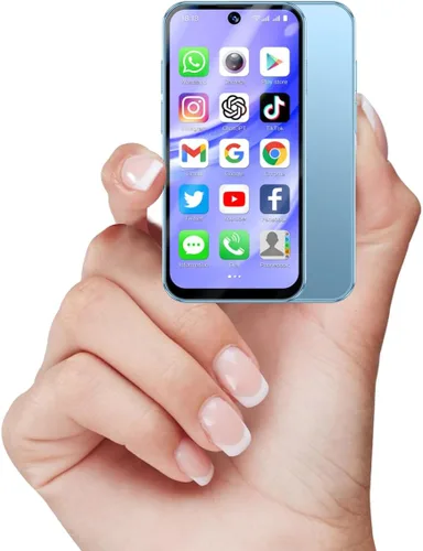 Miniatura 11 de Mini teléfono para niños, teléfono infantil desbloqueado, pantalla táctil HD de 3.88 pulgadas, 4G, doble SIM, identificación facial, Android 12