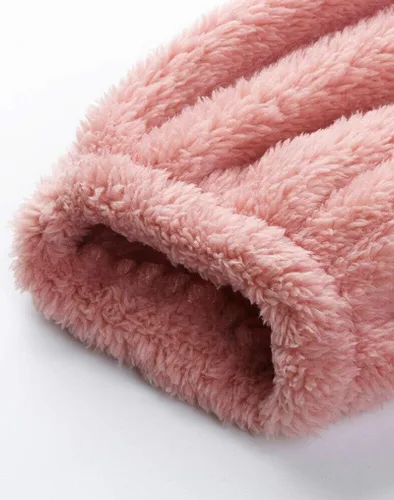 Miniatura 23 de Pijama de forro polar para mujer, mameluco cálido de sherpa, ropa de dormir de una pieza con cremallera y capucha