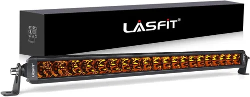 Miniatura 16 de LASFIT Barra de luz LED de 42 pulgadas, impermeable IP67, haz combinado puntual y de inundación, luz de conducción todoterreno para Wrangler, Blanco
