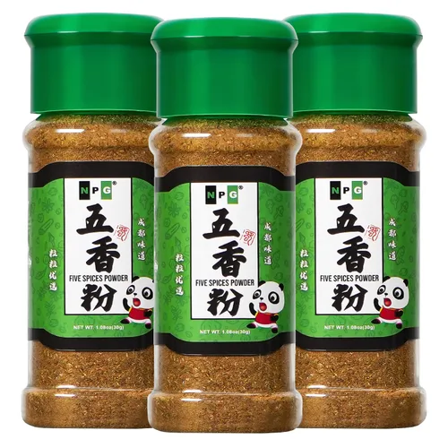 Auténtica mezcla china de cinco especias de 1.05 onzas, sin gluten, polvo de 5 especias, sin conservantes, sin MSG, condimentos mixtos para cocina