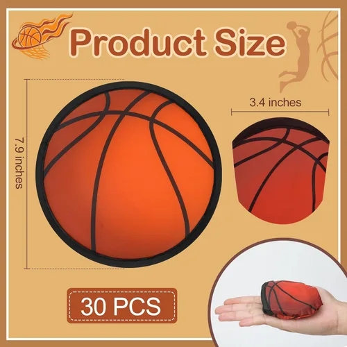 Miniatura 2 de Mototo 30 ventiladores plegables de disco volador de 8 pulgadas, ventiladores de disco volador plegables de baloncesto a granel con bolsa plegable