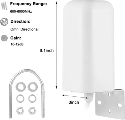 Miniatura 2 de Alta ganancia 10dBi externa SMA macho/Dual TS9 4G LTE 5G Antena exterior para Netgear Nighthawk M6 MR6110 MR6150 MR6500 M6 Pro M5 MR5100 MR5200 4G