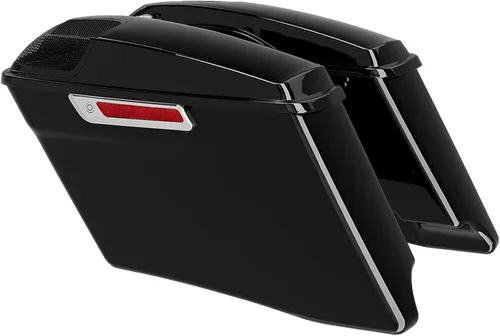 Miniatura 6 de TCMT Alforjas extendidas estiradas de 4 pulgadas de 5 x 7 pulgadas, tapas de altavoces para Harley 2014-2024 Touring CVO Road King Street Road Glide