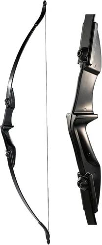 Miniatura 9 de TOPARCHERY Archery 57" Takedown Youth Recurve Bow Hunting Black Long Bow for Beginner Teenagers Right Left Hand Black - Draw Weight 20lbs 30lbs 40lbs