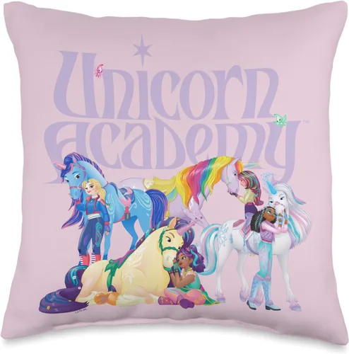 Almohada de jinetes y unicornios