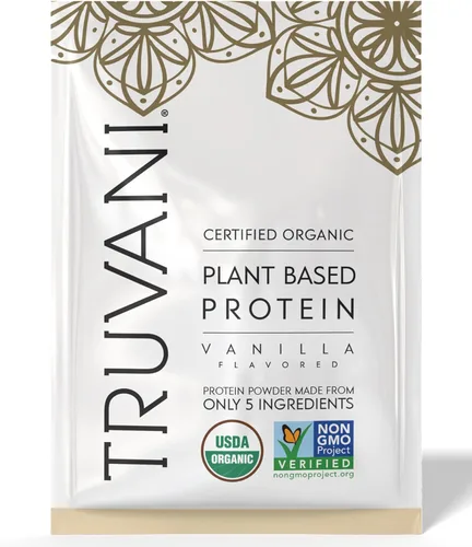 Miniatura 13 de Truvani Proteína vegana de guisante en polvo Matcha 0.71 oz de proteína orgánica a base de plantas 1 porción Keto Sin gluten y lácteos