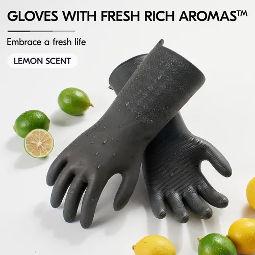 Miniatura 2 de Vgo... Men's Work Gloves,Abrasion & Tear Resistant,for Construction, Cement, Sewage, Drain Cleaning & Rough Tasks(TP1117)