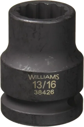 Miniatura 15 de Williams 38438 - Enchufe de impacto estándar de 3/4 pulgadas, 1-3/16 pulgadas, 12 puntos