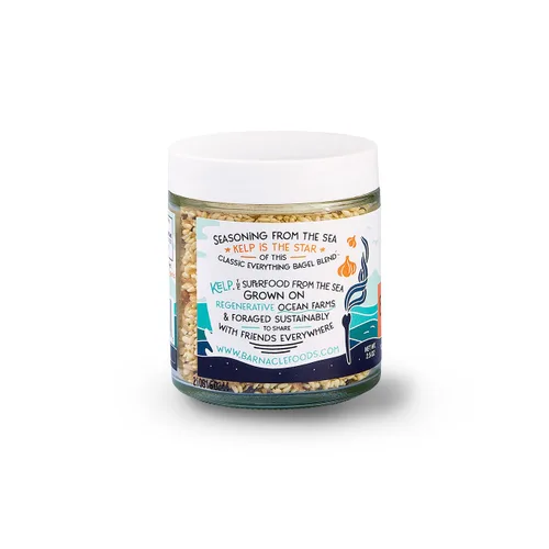 Miniatura 3 de Barnacle Foods Everything Bagel Kelp Seasoning 2.5 onzas Decoración clásica para bagel Ideal para carne, complemento de tempura, huevos