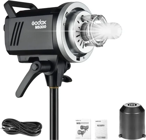 Godox MS300 300WS GN58 Flash Studio Strobe Monolight con montaje Bowens, sistema inalámbrico Godox 2.4G incorporado, tiempo de reciclaje de 0.1 ~