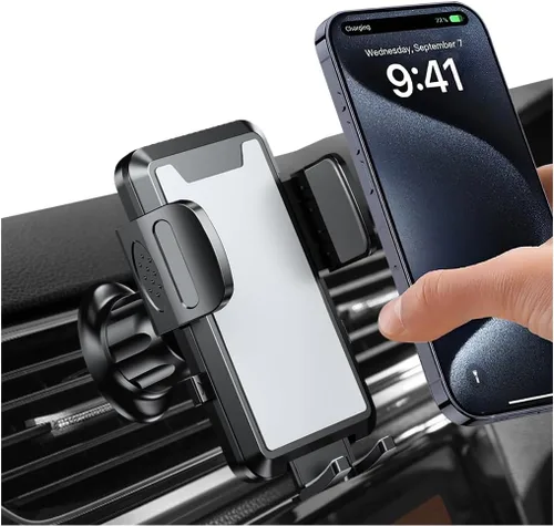 Miniatura 7 de Soporte de Teléfono para Coche con Montaje, Rotación de 360° Soporte de Teléfono Ajustable para Vehículo con Clip de Gancho de Metal, Soporte