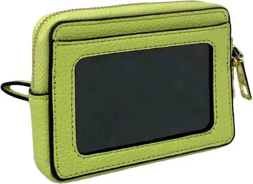 Miniatura 2 de Steve Madden Bpipper - Estuche para tarjetas con cremallera, Mordedura de limón, Steve Madden Estuche de tarjeta de pulsera