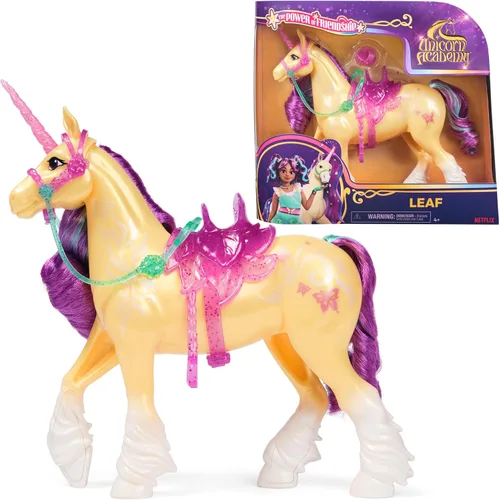 Miniatura 13 de Unicorn Academy, Glaciar Power of Friendship con silla de montar y brida translúcidos, 11 pulgadas, muñecas y juguetes de unicornio, regalos