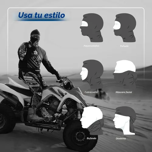Miniatura 6 de YESLIFE Pasamontañas de esquí para hombres, máscara facial de verano para cascos de motocicleta, accesorios de motocross, polaina de cuello