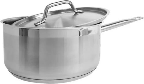 Miniatura 7 de TrueCraftware - Cacerola de acero inoxidable de 2 cuartos de galón con tapa- Juego de sartenes multiusos para uso en el hogar, cocina, restaurante