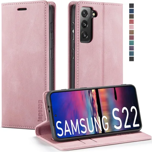 Miniatura 32 de Funda tipo cartera para Samsung Galaxy S22 5G con tarjetero y función atril, bloqueo magnético RFID, funda de piel con tapa para Galaxy S22 5G