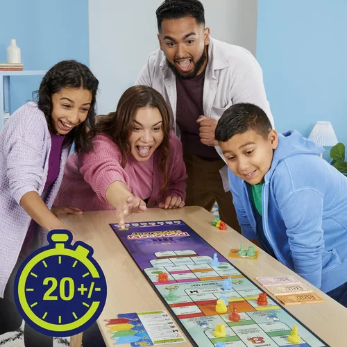 Miniatura 4 de Monopoly Knockout - Juego de mesa 2-8 jugadores Promedio de 20 minutos Juegos de mesa rápidos para familias, niños, adolescentes y adultos A
