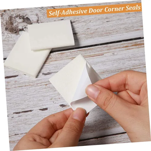 Miniatura 9 de Cabilock Sello de esquina de puerta, sello de puerta, impermeable, puerta de garaje, barridos de puerta para puertas exteriores, adhesivo de espuma