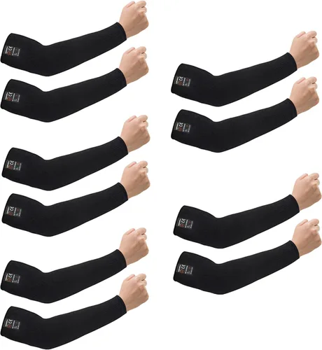 Mangas protectoras para brazos, protectores de brazo resistentes al calor, antiabrasión, brazalete de seguridad para jardín, cocina, trabajo, 1 par