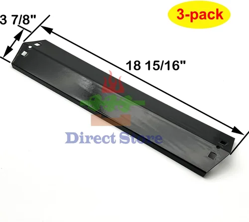 Miniatura 3 de Parts DP105 - Placas térmicas de acero porcelánico de 18 15/16 x 3 7/8 pulgadas, repuesto para parrilla de gas CharGriller