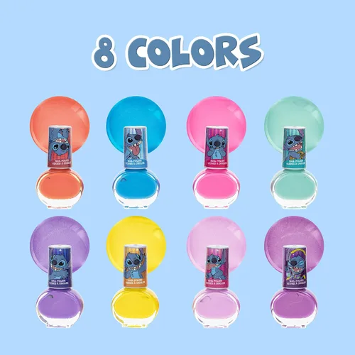 Miniatura 4 de Disney Stitch - Esmalte de uñas no tóxico, a base de agua, seguro, de secado rápido, juego de regalo para niños y adolescentes, colores brillantes