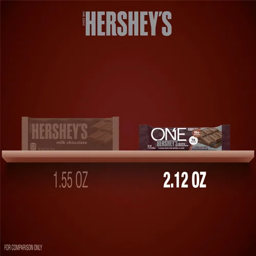Miniatura 5 de Barras de proteína ONE, NUEVO Doble Chocolate Hershey, libres de gluten con 18g de proteína y 3g de azúcar, artículos básicos de despensa 2.12 oz