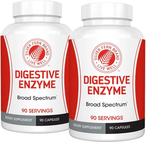 Miniatura 8 de Silver Fern Brand Ultimate Suplemento de enzima digestiva – 1 botella = 90 cápsulas – Alta potencia, múltiples enzimas – Comodidad digestiva