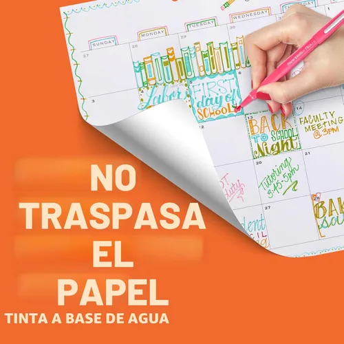 Miniatura 3 de Paper Mate Flair - Bolígrafos de punta de fieltro, punta media (0.028 in), colores surtidos, 12 unidades, para artes y manualidades, toma de notas