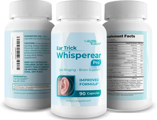 Miniatura 4 de Ear Trick Whisperear Pro Clear Suplemento auditivo para aliviar el tinnitus – Nuestro mejor remedio para el zumbido de oído para alivio del zumbido