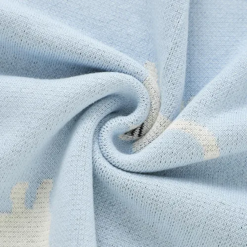 Miniatura 7 de Hadetoto Mantas de bebé para niños y niñas, mantas de algodón de punto para recién nacidos, manta de recepción de ganchillo neutro, esenciales