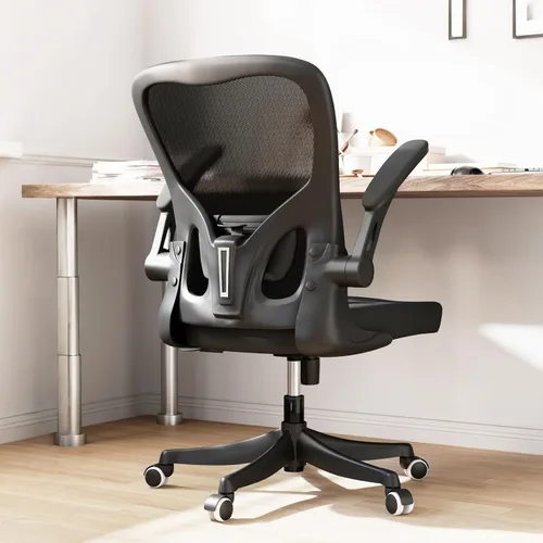 Miniatura 14 de Monhey Silla de oficina negra, silla de oficina ergonómica, silla de escritorio de oficina en casa para personas grandes y altas, silla de 02all