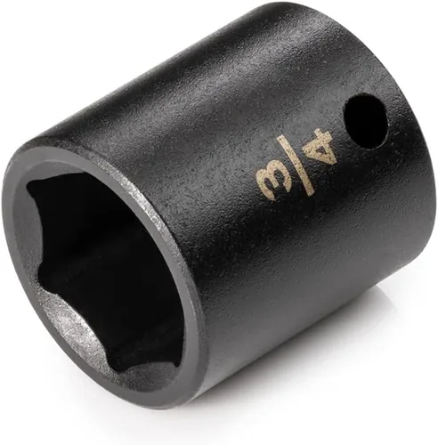 TEKTON Dado de Impacto Hexagonal de 3/8 x 3/4 pulgadas, Poco Profundo | SID12019