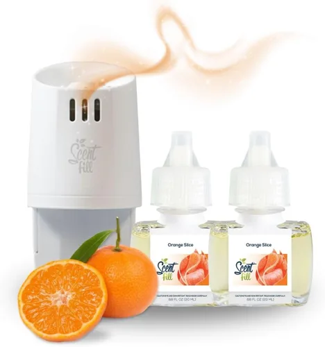 Miniatura 39 de Scent Fill Ambientador Enchufable de Naranja y Clavo, Repuestos de Aceite Perfumado, 2 Repuestos + Difusor