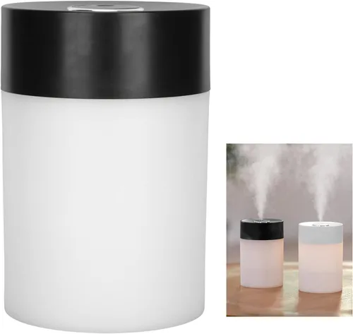 Miniatura 4 de FLEXMAN Humidificador de aire, humidificador portátil pequeño de niebla fría de 20.3 fl oz, carga USB, humidificador de niebla fría de bajo ruido