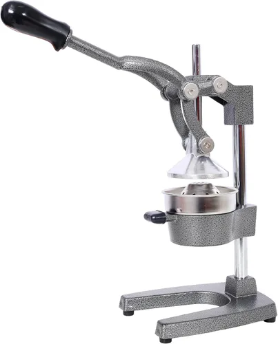 Miniatura 4 de Exprimidor comercial de cítricos de hierro fundido, prensa manual extra grande de jugo de naranja, exprimidor de mano resistente para uso en Gris