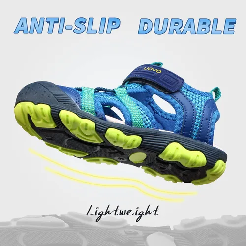 Miniatura 2 de Sandalias para niños, sandalias para niños, senderismo, atléticas, con puntera cerrada, para verano, playa, al aire libre, zapatos de secado rápido