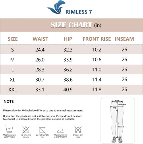 Miniatura 6 de RIMLESS 7 Leggings para mujer con bolsillos de cintura alta, pantalones de yoga de algodón para entrenamiento, correr, pantalones capri atléticos