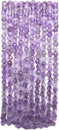 Miniatura 22 de BEADIA Cuentas Facetadas de Piedra Natural Amazonita Rondelle 3x4mm Cuentas Semipreciosas Sueltas para Hacer Joyas 38cm