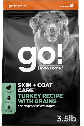 Miniatura 14 de Go! Solutions Skin + Coat Care - Alimento seco para perros de raza grande con granos, sin pollo, croquetas saludables, glucosamina y condroitina