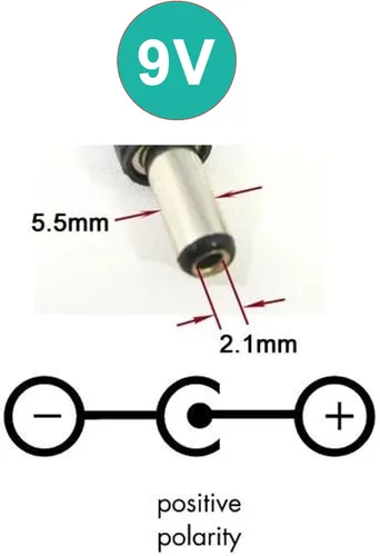 Miniatura 2 de vhbw para RENPHO DC 9V 1A Adaptador de corriente Adaptador de CA 100V-240V 50-60Hz 9V Adaptador Fuente de alimentación para Arduino UNO MEGA