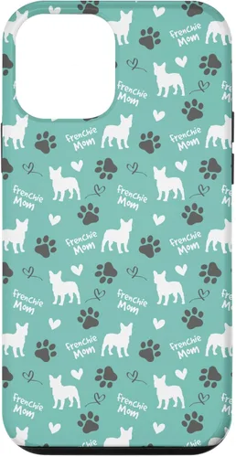 Miniatura 16 de Funda para iPhone 13 Pro Max Frenchie Mom Bulldog Francés Mamá Azul Mujeres