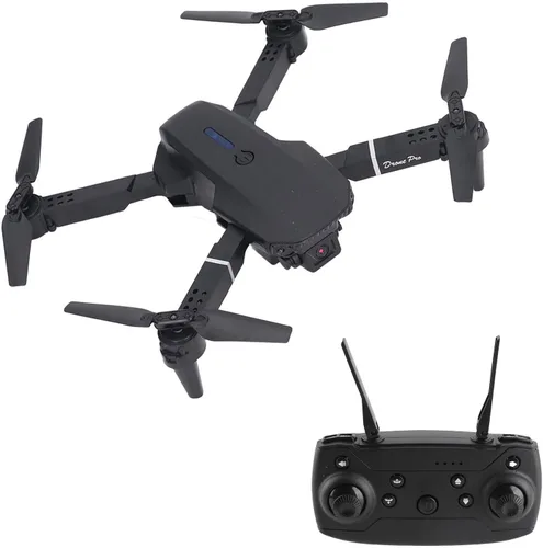 Miniatura 4 de E88 4 Eje RC Drone Aéreo Quadcopter HD Doble Cámara Alta Resolución Volteando Plegable Negro