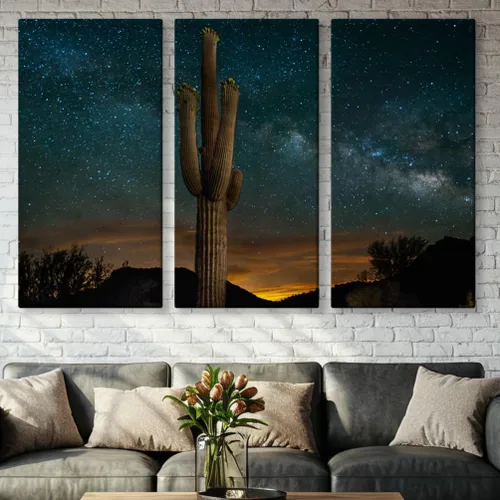 Miniatura 14 de Impresiones en lienzo de Arizona de pequeño a extra grande, paisajes del desierto de Sonora, comedor, dormitorio, baño, sala de estar, arte de pared