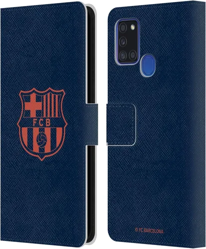 Miniatura 235 de Head Case Designs Funda de piel con licencia oficial del FC Barcelona Barca Crest Graphics para Samsung Galaxy A06 4G
