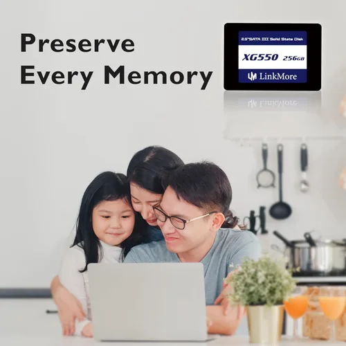 Miniatura 3 de LinkMore XG550 256GB 2.5" SATA III (6Gb/s) SSD interno, unidad de estado sólido, velocidad de lectura de hasta 540MB/s, 2.5 pulgadas para portátiles