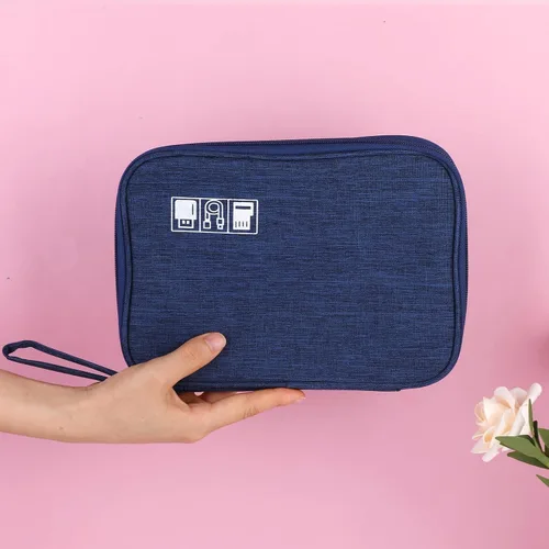Miniatura 5 de TIESOME Organizador de correa de reloj, bolsa de viaje para correas de reloj, funda impermeable, compatible con todas las correas (azul marino)